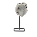 Rainbow Moonstone Mineral Specimen on Metal Stand