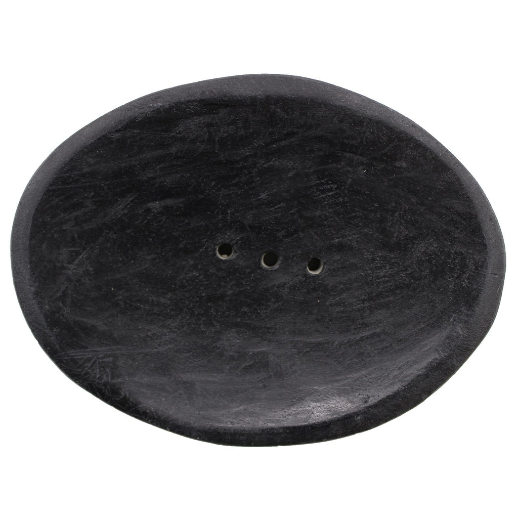 Black Marble & Riverstone Soap Dish
