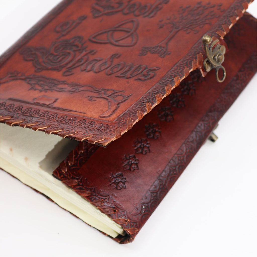 Large Book of Shadows, Dark Tan, 200 Pages – 25x18 cm