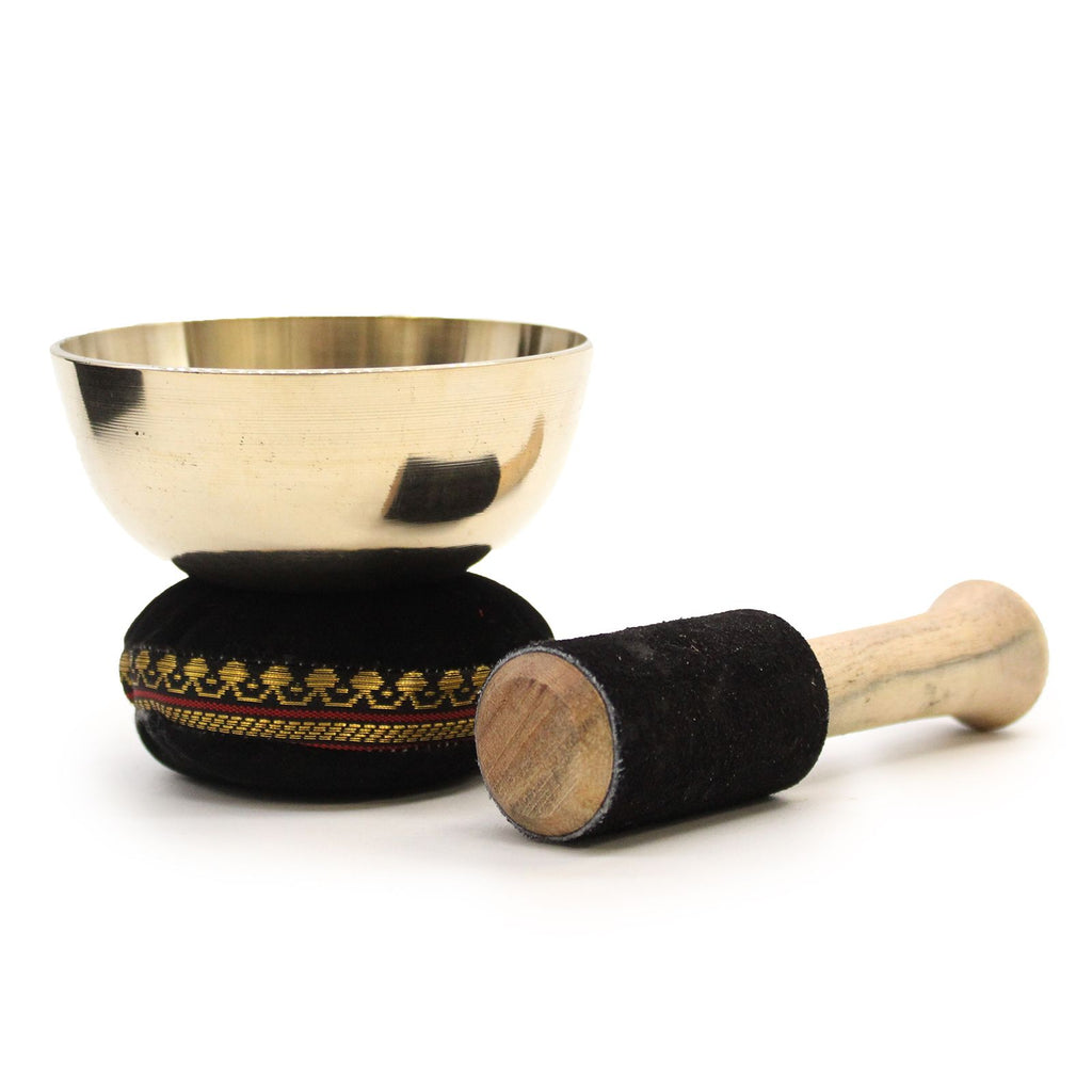 Brass Singing Bowl Gift Set - 9cm – view 3