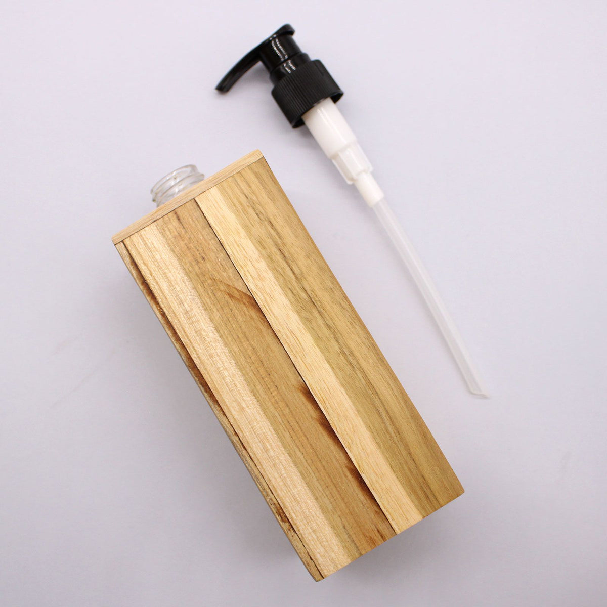 Natural Teakwood Soap Dispenser - Square – view 4