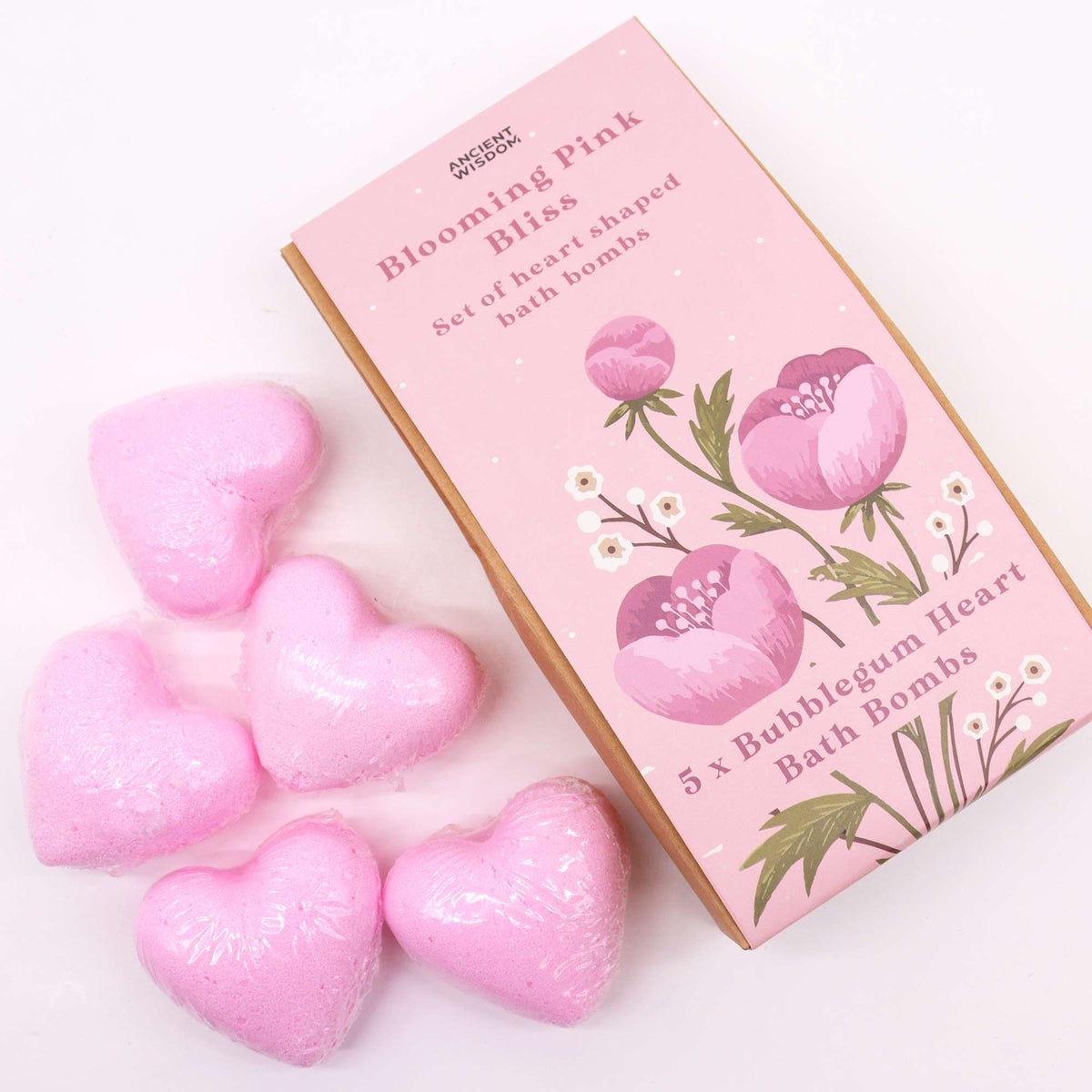 Blooming Pink Bliss Heart Bath Bombs Gift Set – view 2
