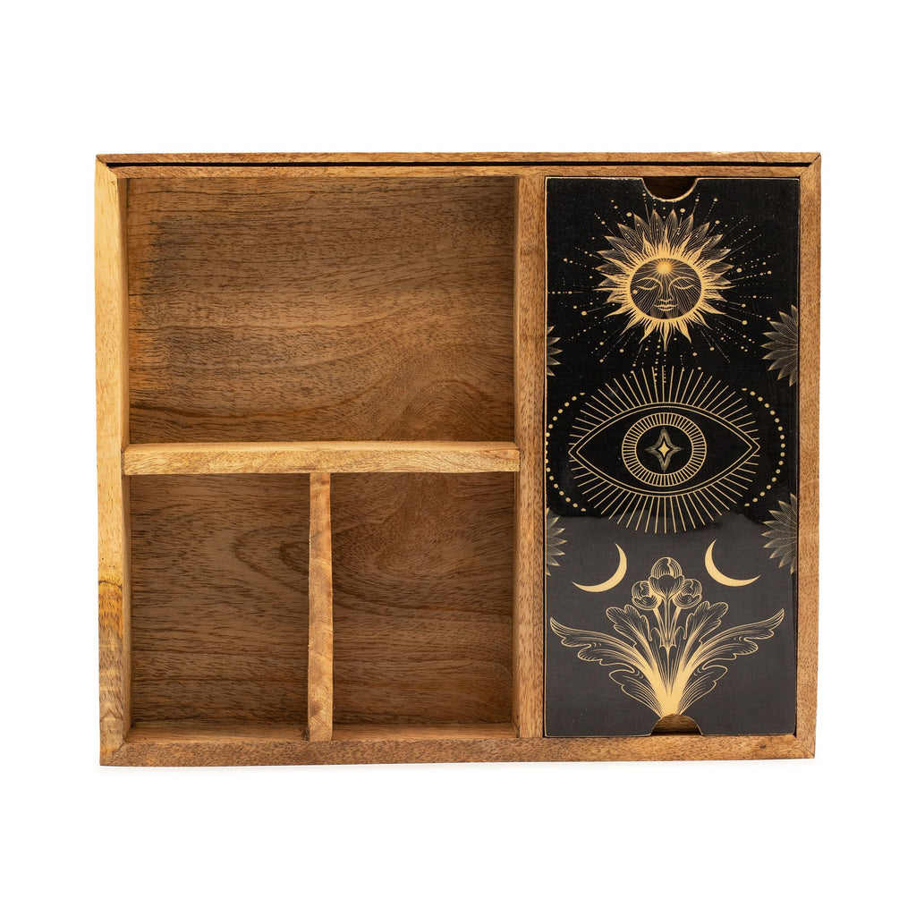 Deluxe Four Section Tarot Box with Card Holder – view 2