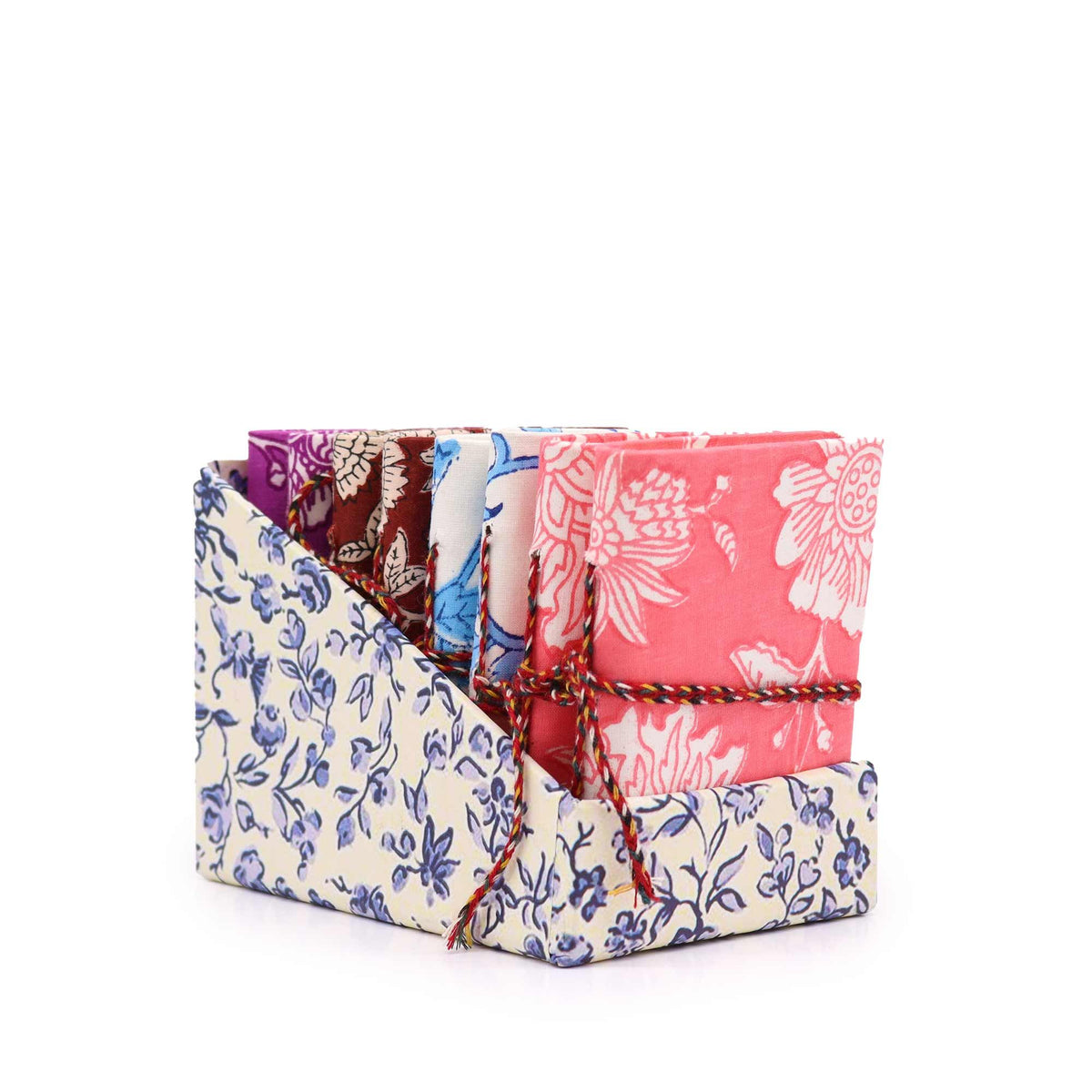 Cotton Bound Floral Notebooks 7 x 10 cm – Set of 4 – view 2