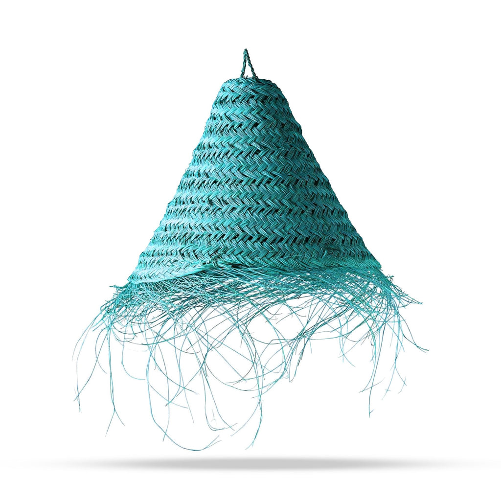 Teal Braided Suspension Lamp Shade - 20x15cm – view 2