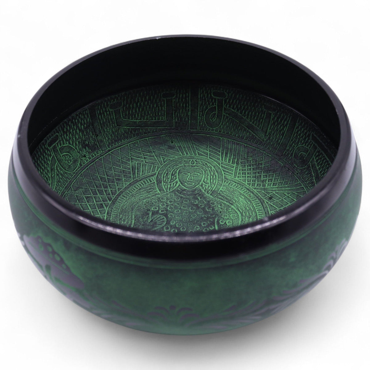 Extra Loud Mushroom Singing Bowl - Moss Green (23x10.5cm) – view 13