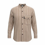 Nomad Sari Grandad Shirt - Brown Beige - Medium – view 8
