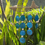 String Fish & Blue Capiz Shell Wind Chime
