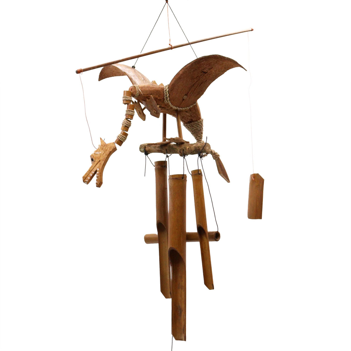 Coconut Dragon Wind Chime - 30 x 90 cm – view 2