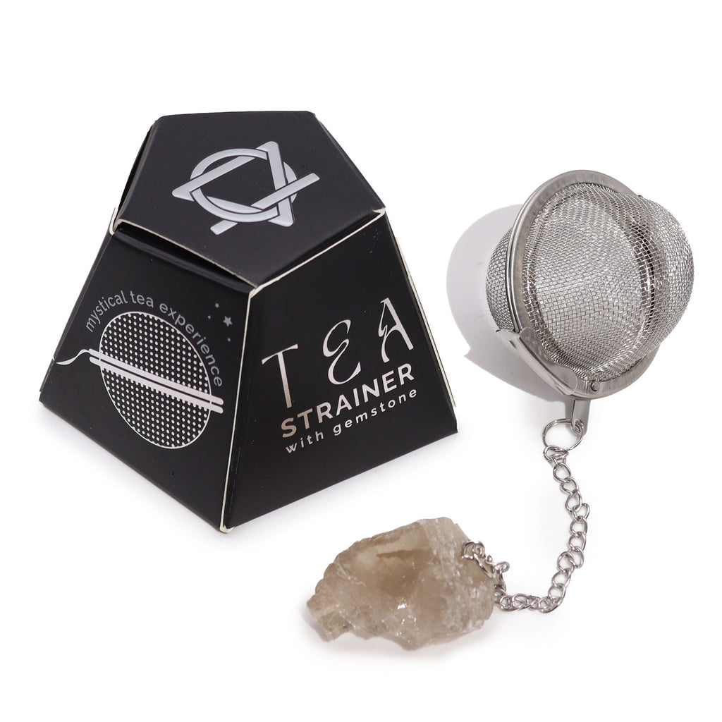 Smoky Quartz Raw Crystal Tea Strainer – view 3