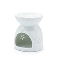 Buddha Cutout Ceramic Oil Burner - White