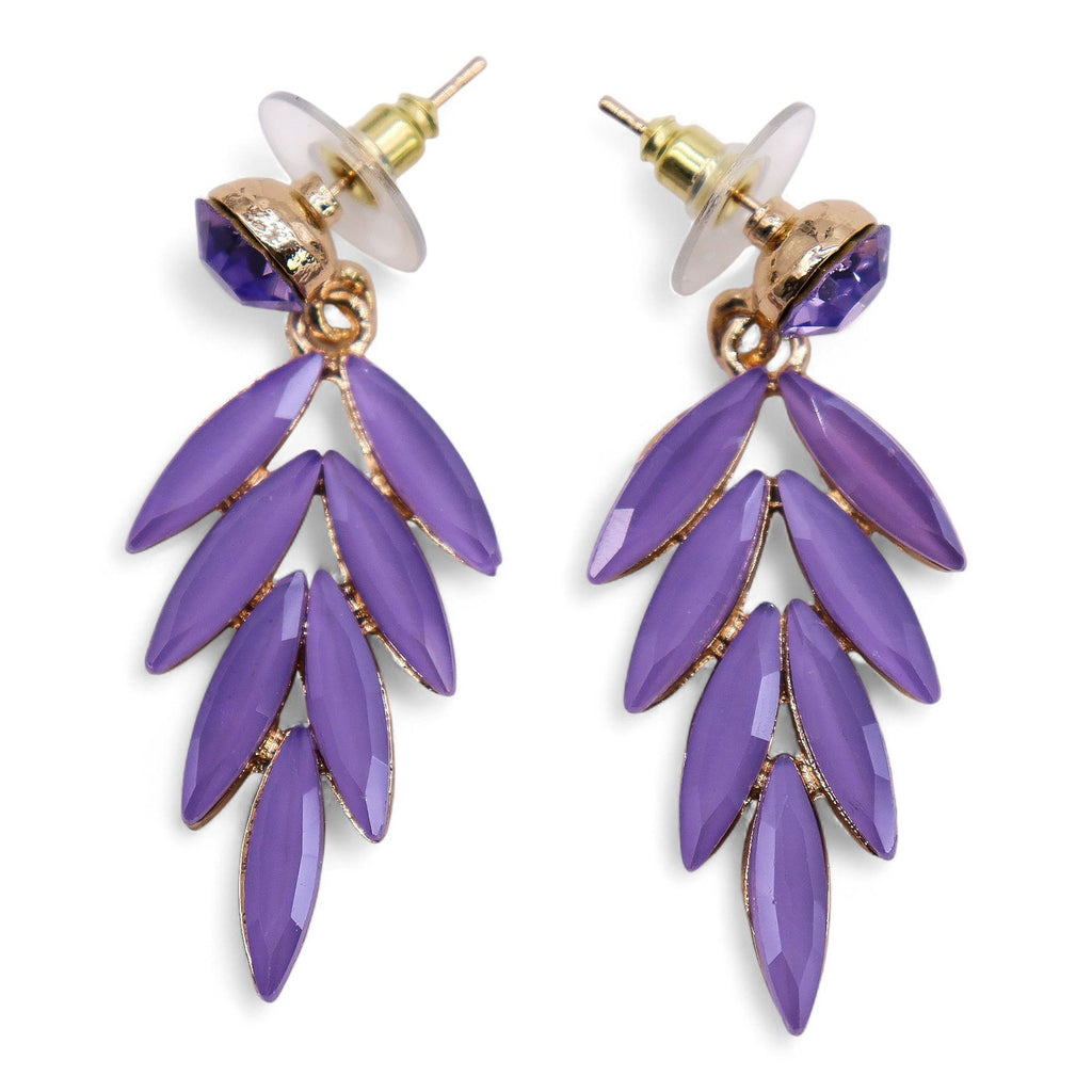 Nymph Lavender Fairy Glass Earrings – view 4