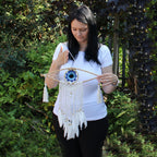 Small Macrame Eye Dream Catcher - Assorted Colours – view 8