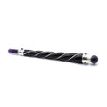 Twisted Healing Wand with Silver Fittings and Amethyst Sphere