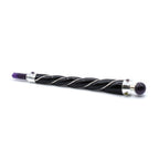 Twisted Healing Wand with Silver Fittings and Amethyst Sphere
