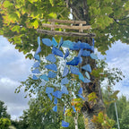 Recycled Glass Wind Chime - Three Sticks, All Blue – view 3