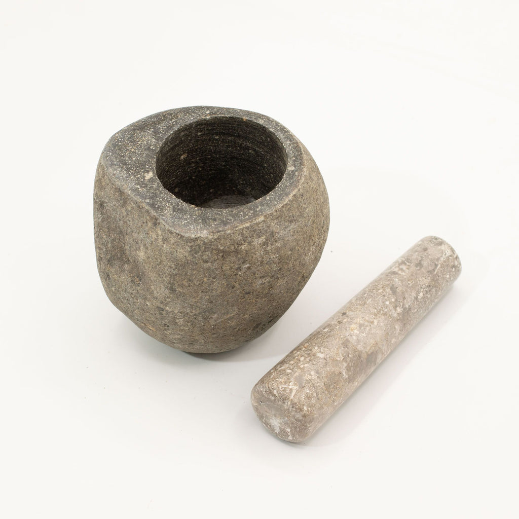 Riverstone Pestle and Mortar - Medium, Approx. 12 x 8 cm