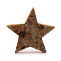 Rustic Bark Star Symbol - 7cm