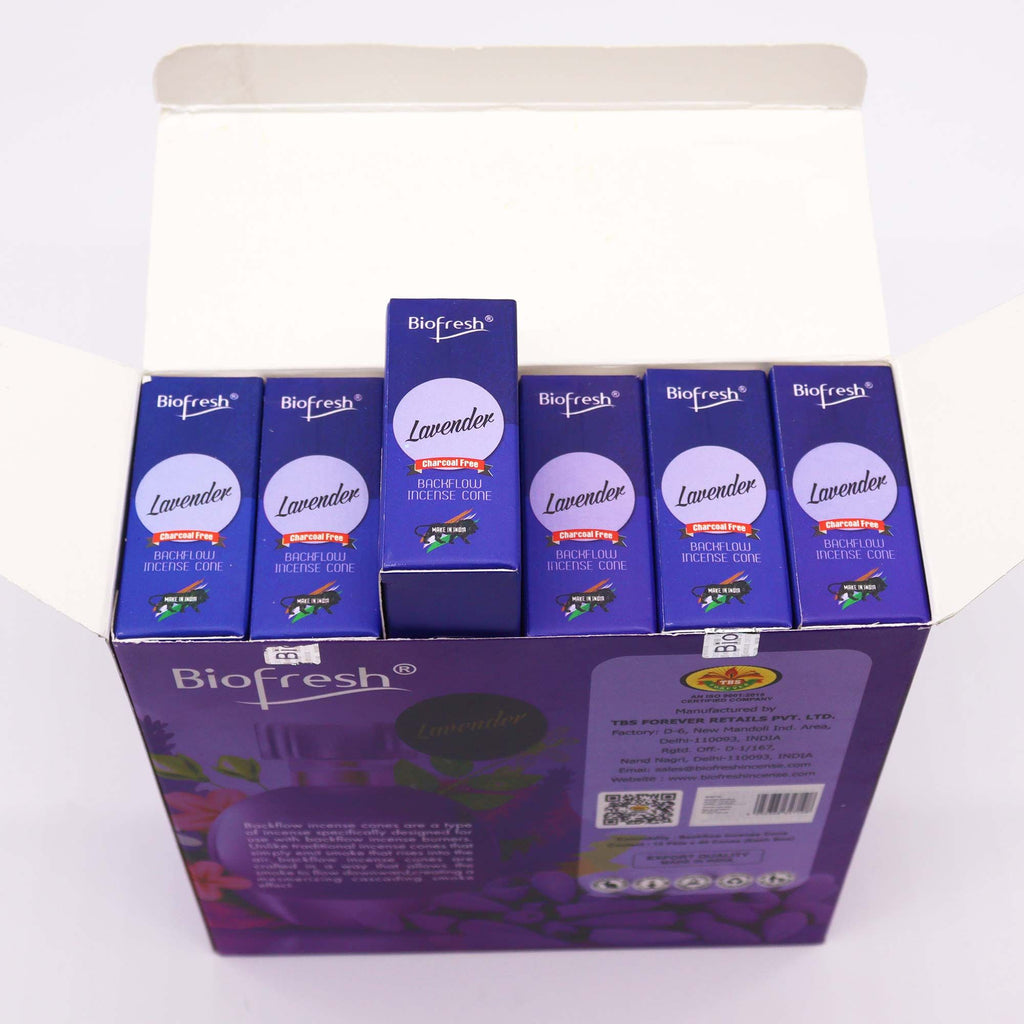 Biofresh Lavender Backflow Incense Cones (40 Cones) – view 2