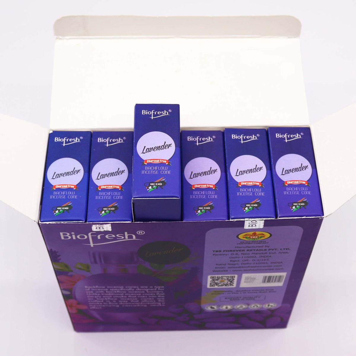 Biofresh Lavender Backflow Incense Cones (40 Cones) – view 2