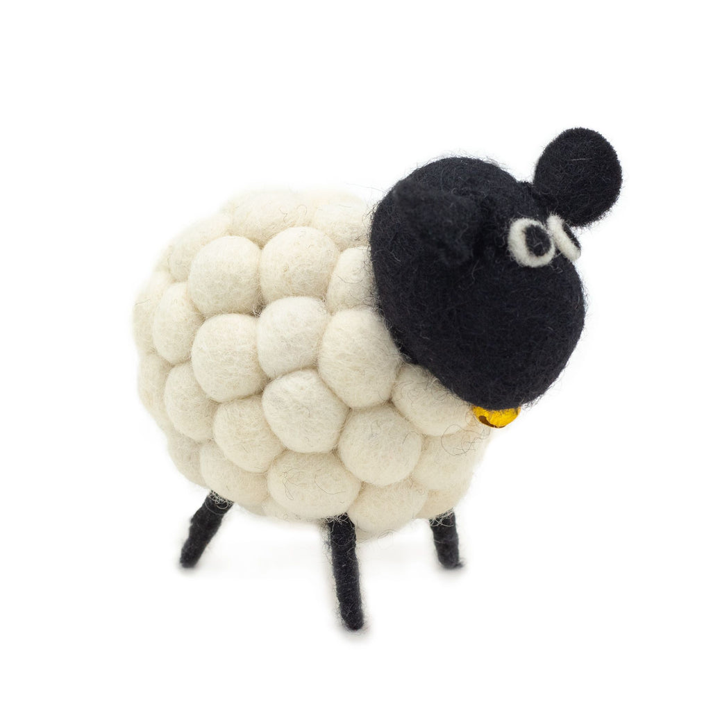 Little Felt Sheep Figure - White, 12 x 8 cm – view 2