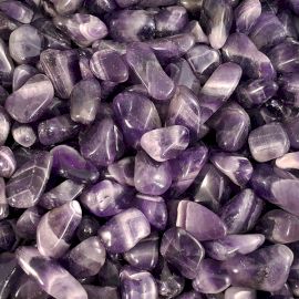 Pack of 24 Banded Amethyst Tumble Stones Medium B Grade – view 6