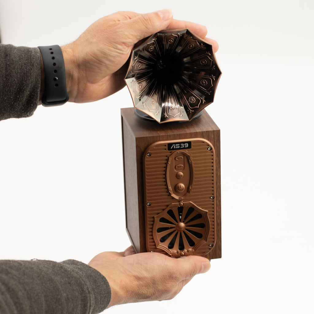 Retro Tall Gramophone Bluetooth Speaker - Extra Loud