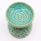 Tree of Life Ceramic Oil Burner - Blue – view 5