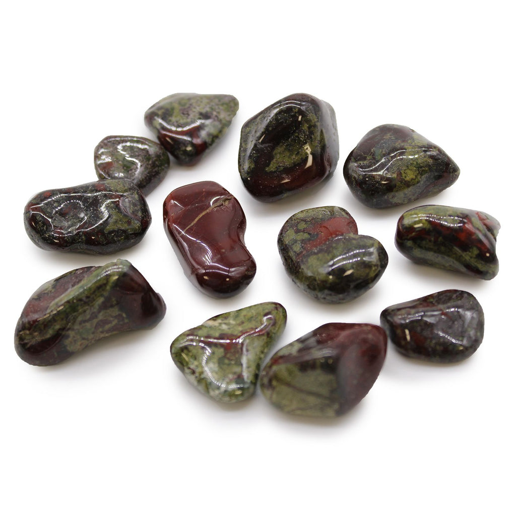 Bag of 12 Dragon Stone Tumble Stones - Medium African – view 3