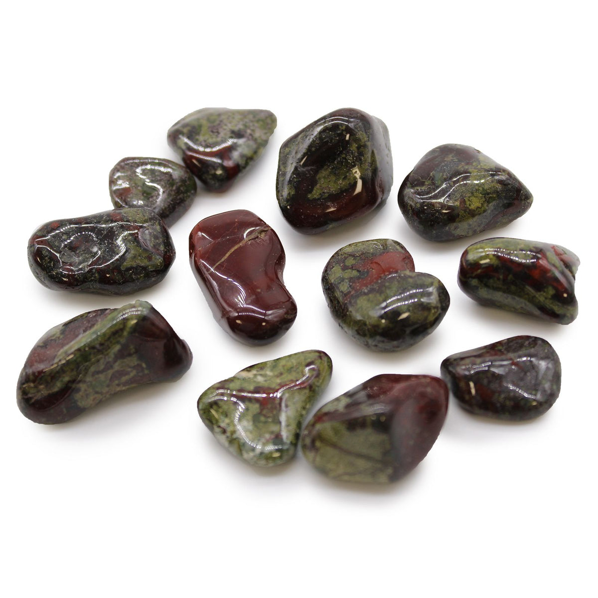 Bag of 12 Dragon Stone Tumble Stones - Medium African – view 3