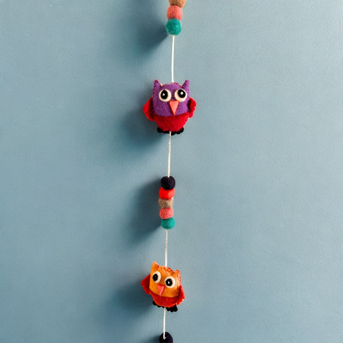 Felt Wall Hanging 110cm - Owls, Random Colours