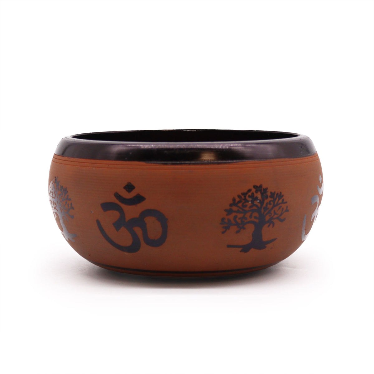 Earth Powder Singing Bowl - Clay Om Buddha (16cm) – view 3