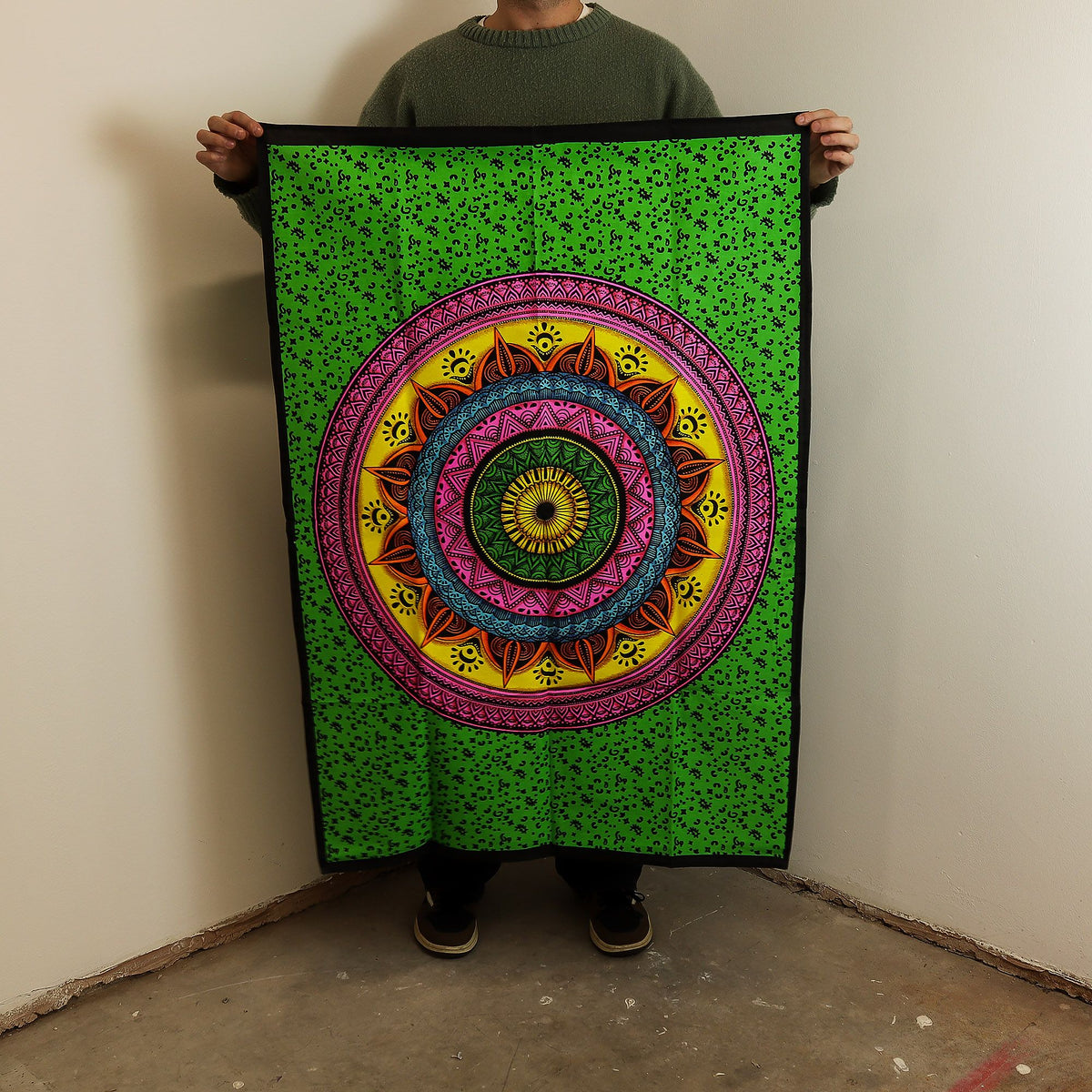 Cotton Wall Art (70x110cm) - Mandala Vibrant – view 2