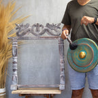 Medium Gong in Greenwash Stand - 35cm – view 3