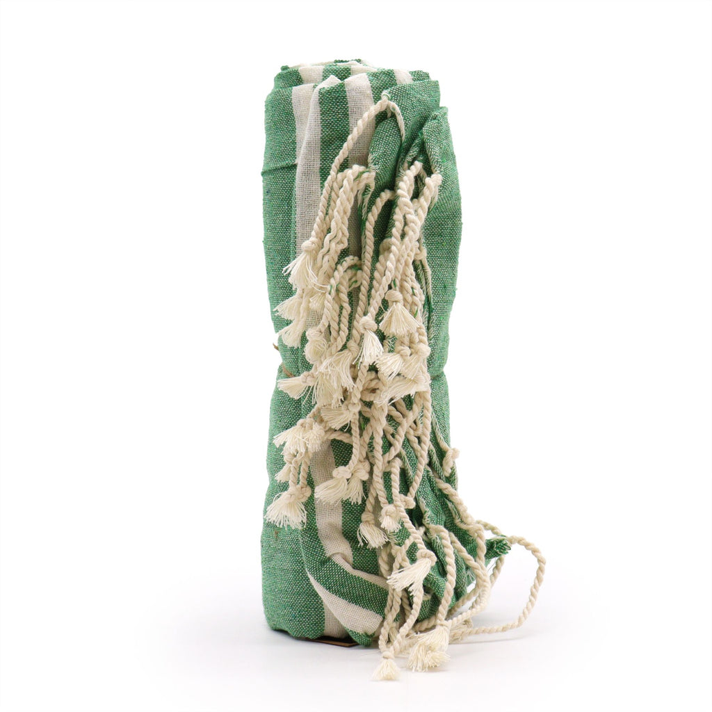 Cotton Pareo Throw - 100x180 cm - Picnic Green – view 3