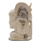 Hand Carved Buddha Statue, Bring Wood Pose, 30cm – view 2