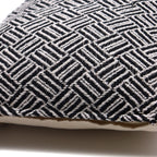 Black Criss-Cross Cushion Cover, 40x40cm – view 2