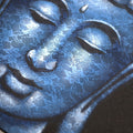 Buddha Painting, Blue Brocade Detail - 80 x 60cm
