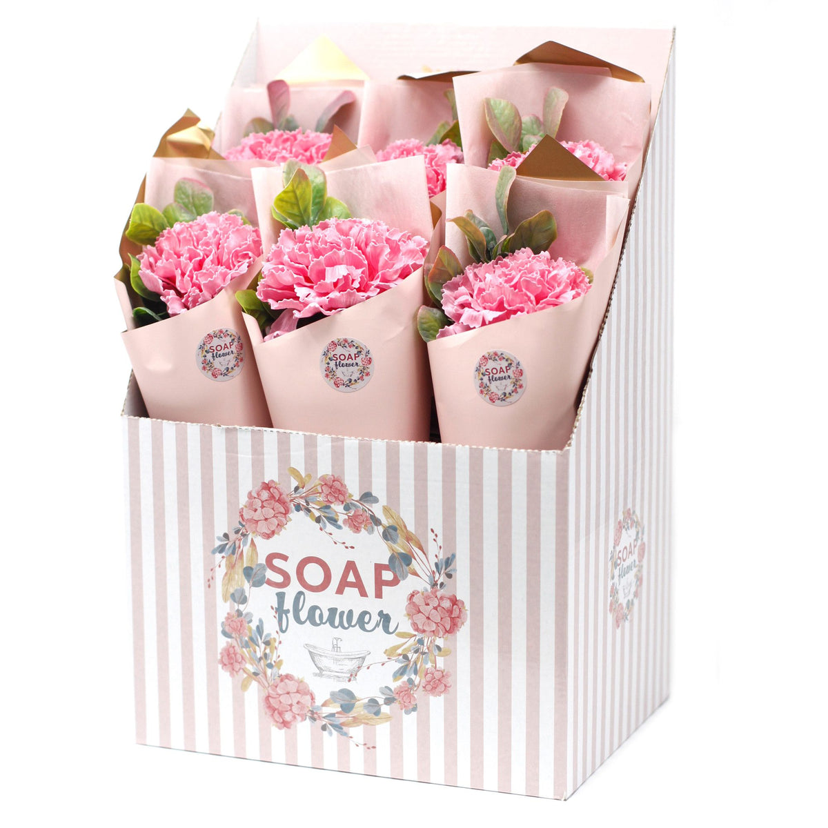 Large Carnation Soap Flower – view 3