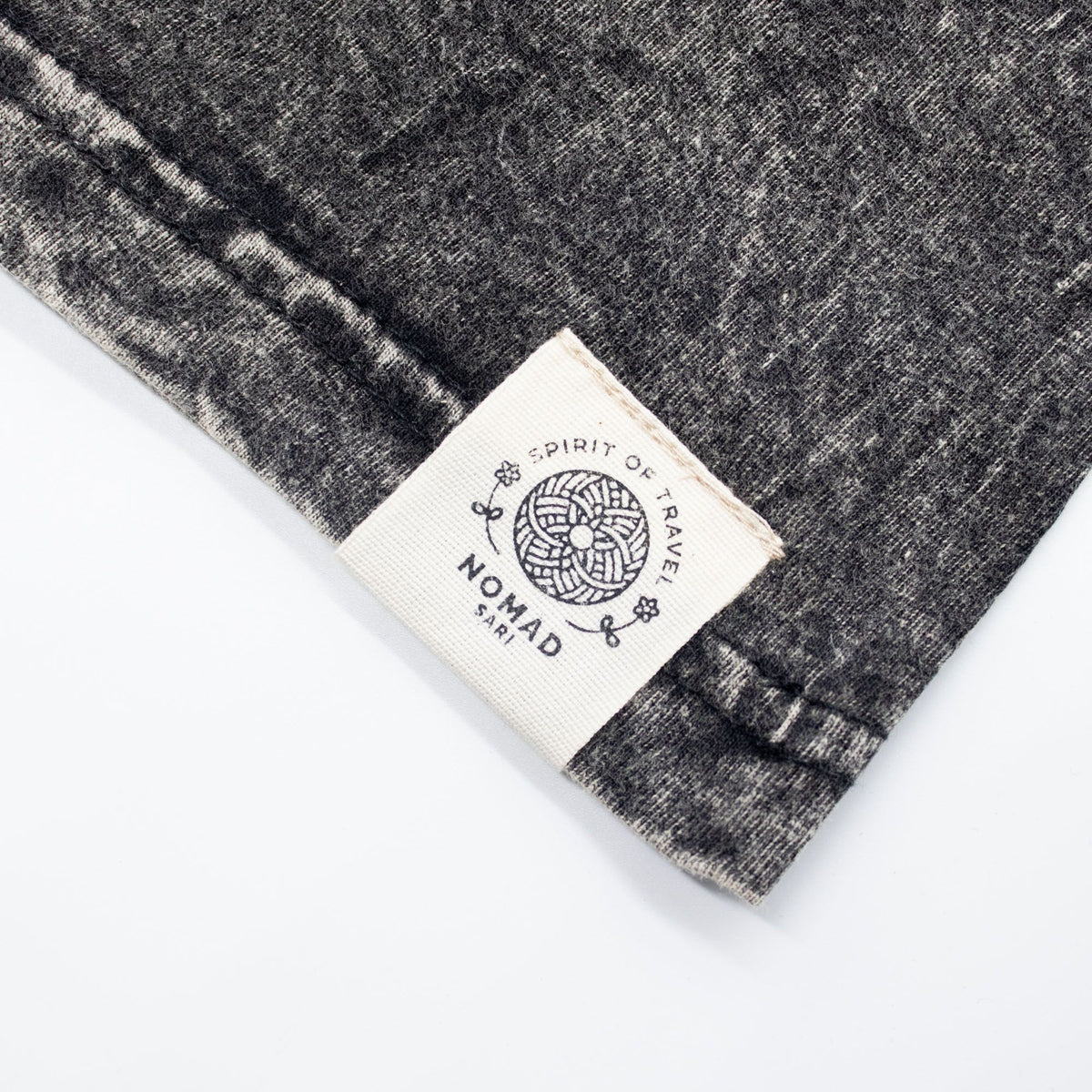 Nomad Sari Stonewashed T-Shirt - Compass of Life - Charcoal - XL – view 6