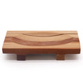 Mahogany-Style Soap Dish - Grid Drainer