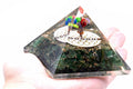 Orgonite Pyramid - Green Aventurine and Flower of Life - 70mm