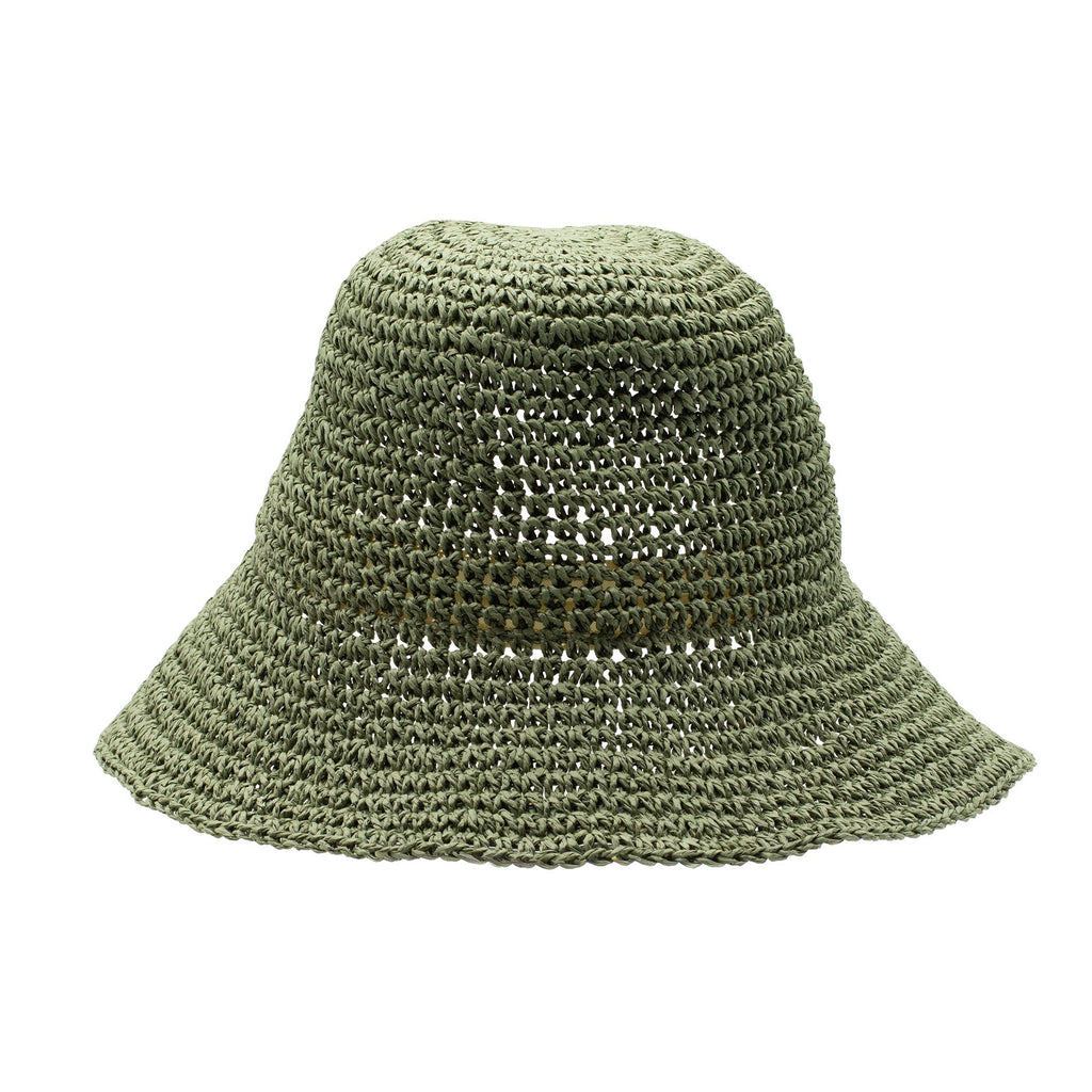 Nomad Sari Floppy Straw Sun Hat - Moss Green – view 7
