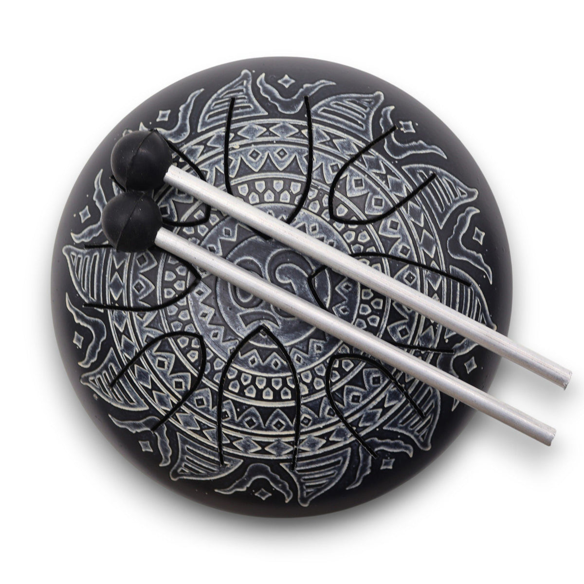 Steel Tongue Happy Drum Om Mandala Engraved - 16cm – view 5