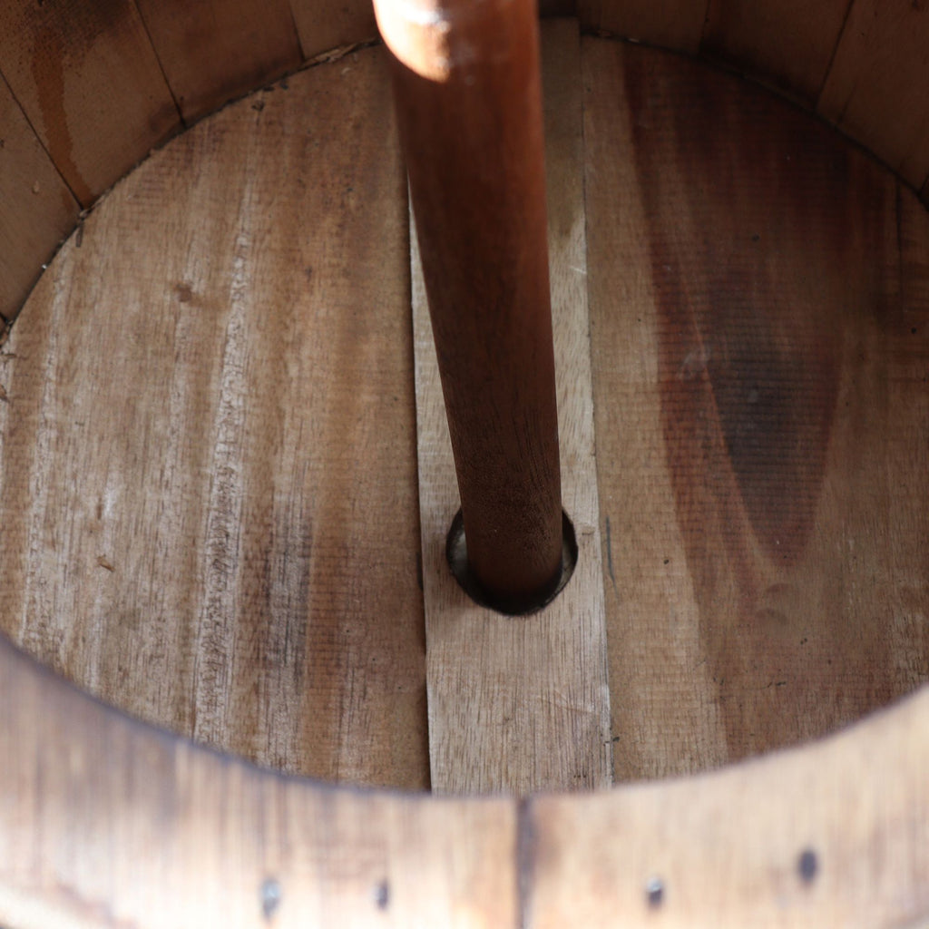 Beer Barrel Stool & Parasol Stand 38x32cm - Natural – view 9