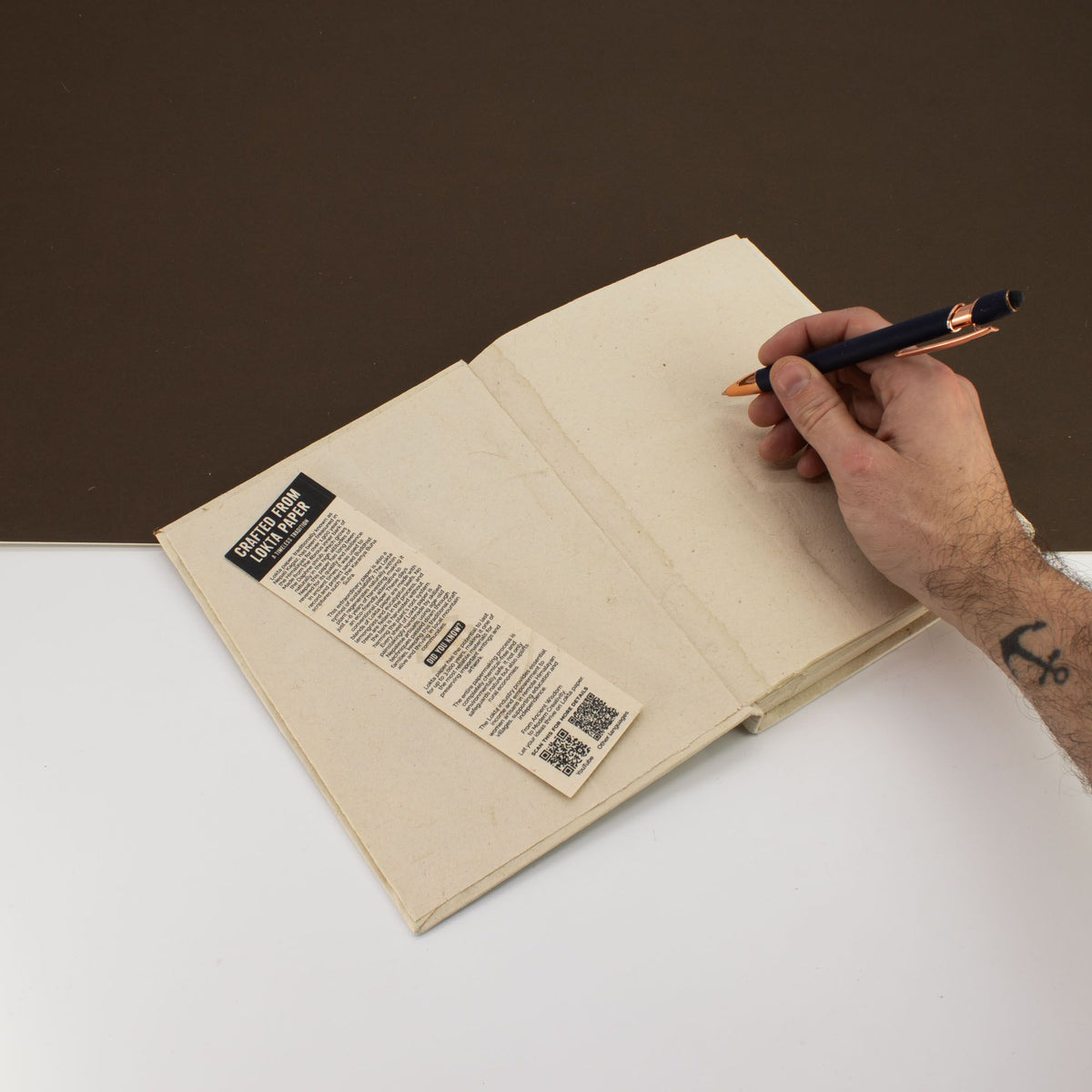 Lokta Notebook – Large – Your Words Rooted in Tradition – view 3
