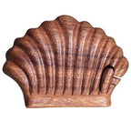Sea Shell Balinese Puzzle Box – Saman Wood, 7.5 cm – view 2