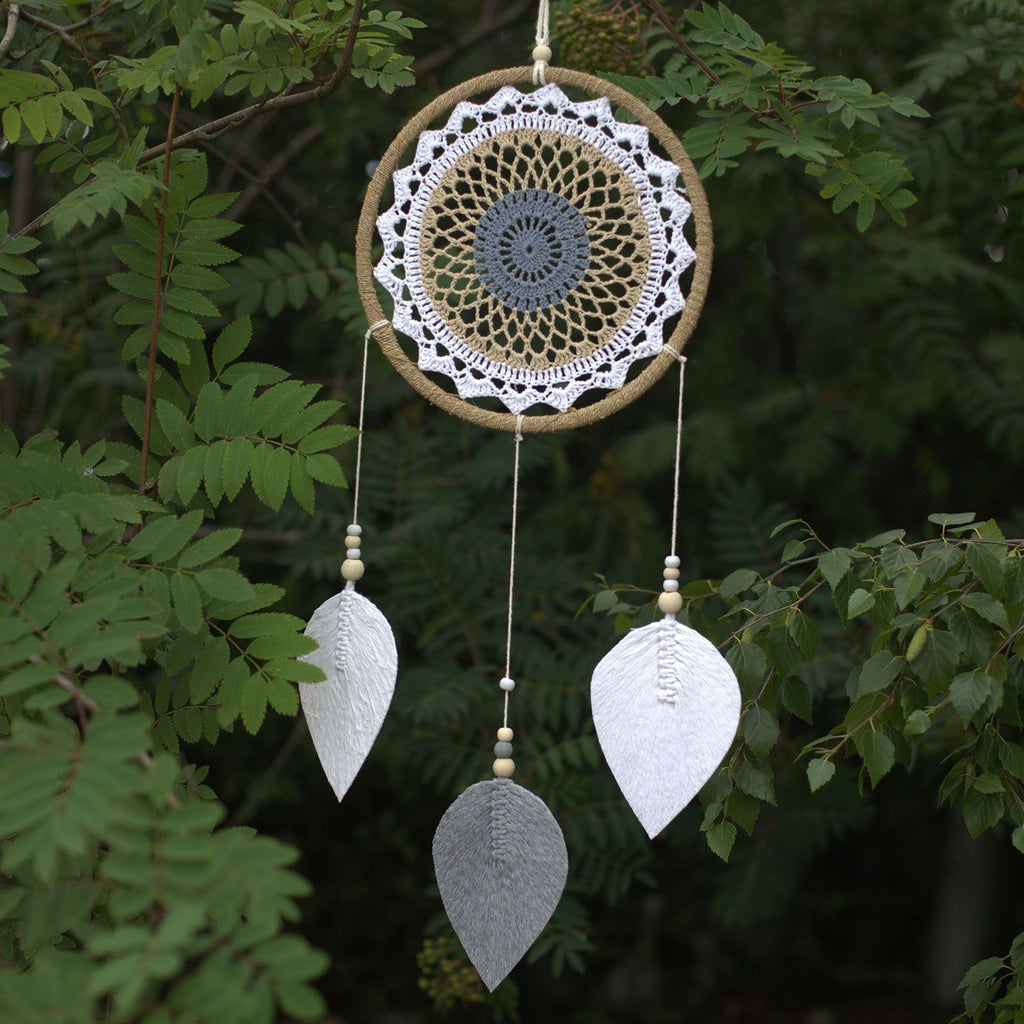 Large Brown Dream Catcher - Elemental Spirits
