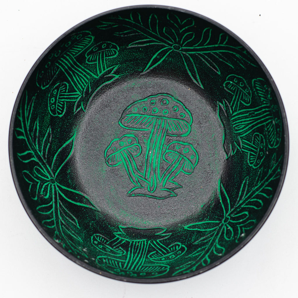 Aluminium Singing Bowl - Magic Mushroom - Green (20cm) – view 2