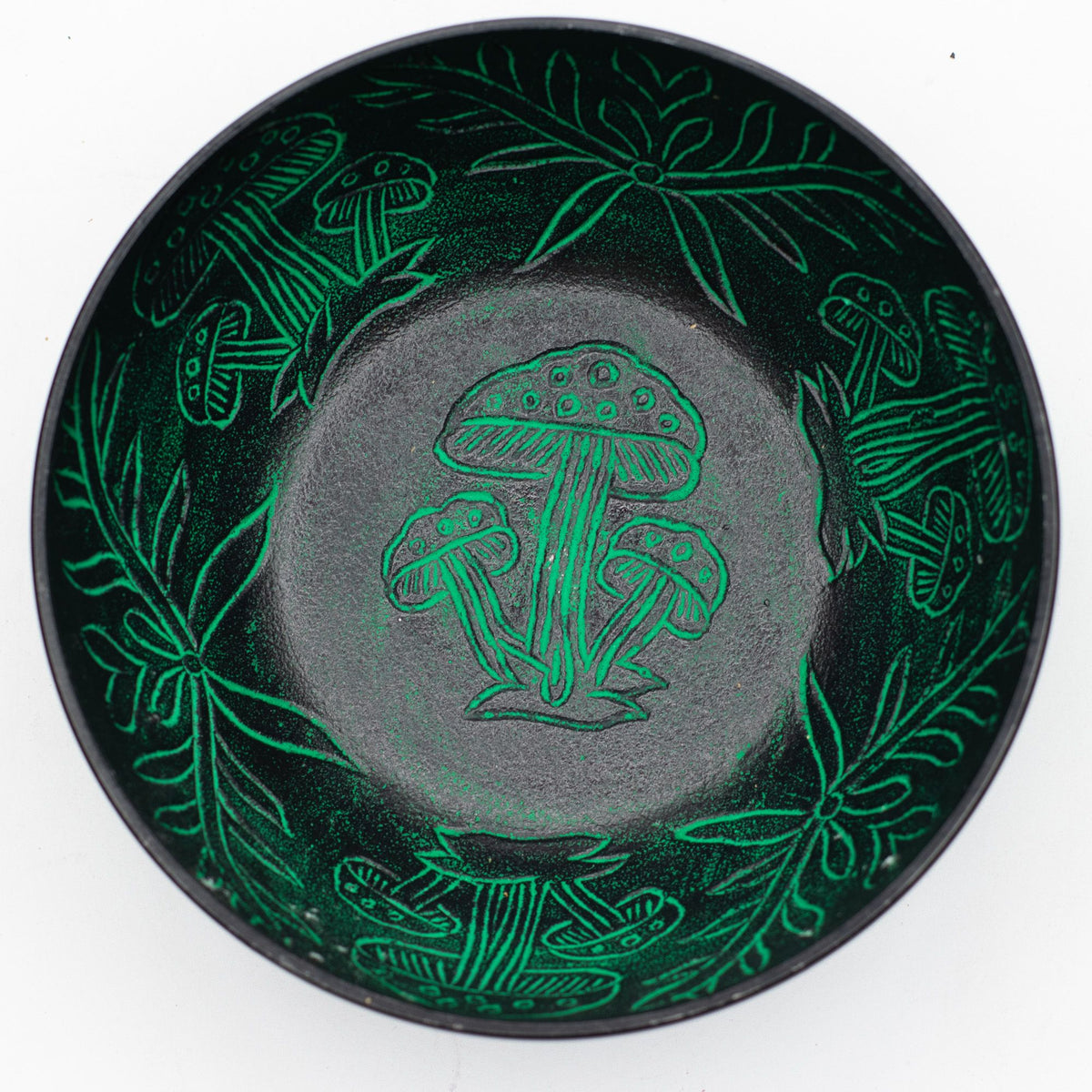 Aluminium Singing Bowl - Magic Mushroom - Green (20cm) – view 2